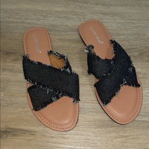 Fashion Nova Denim Sandals